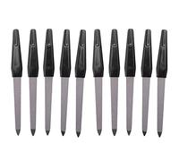 Vadillo 10 limas de uñas de doble cara de metal con de plástico, herramienta de manicura y pedicura