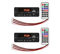 Vadillo 2 Juegos 2X25W 50W Amplificador Reproductor de MP3 Placa Decodificadora 5V-12V Bluetooth 5.0 MóDulo de Radio FM para Automóvil Soporte TF USB AUX Reproductor Decodificador