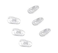 Vadillo 75 pares de almohadillas ovaladas de silicona para la nariz para gafas