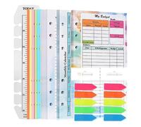 Vadillo 82 hojas A6 Budget Planner - Bloc de notas (6 orificios, para tapa de archivador A6, Guardar B