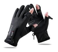 VADO VLTRA Guantes de pesca de invierno con 2 dedos, para hombres y mujeres, cálidos, impermeables, resistentes al viento, acolchados, guantes de ciclismo de invierno, guantes antideslizantes para
