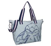 Vadobag Disney Lilo y Stitch Aloha Fashion Mission - Bolsa grande Shopper Shopping Bag - Dimensiones 48 x 32 x 14 cm - Color gris, gris