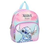 Mochila STITCH Wild Energy de Disney Lilo & Stitch - Mochila para niños | Escuela | Guardería - Color rosa y azul - dimensiones 29x23x8 cm