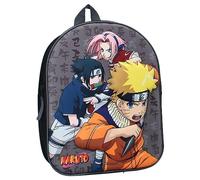 Vadobag Mochila 3D Naruto Sasuke Sakura Ninja In Training - Mochila para niños | Escuela | Guardería - Multicolor - Dimensiones 32 x 26 x 11 cm, multicolor, talla unica