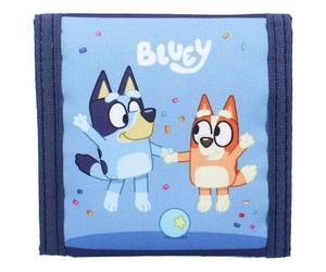 Vadobag Monedero infantil Bluey Best Friends Fun, azul, 10x10x1 cm, Diseño: