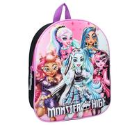 Vadobag MONSTER HIGH Mochila 3D - The Boo Crew - Mochila para niños | Escuela | Guardería - Multicolor - Tamaño 32 x 26 x 11 cm, multicolor, talla unica