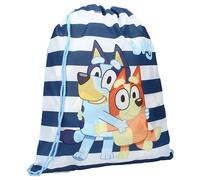 Vadobag Perrita BLUEY y BINGO Jump Into Fun - Bolsa de Gimnasio Bolsa Mochila Gym Bag - Tamaño 44x36cm - Azul Multicolor, Azul claro Multicolor