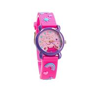 Vadobag PRET Peppa Pig - Reloj analógico para niños, Color Rosa y Morado, Correa