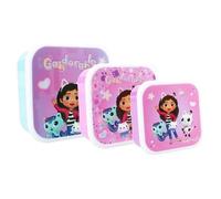 Vadobag Gabby's Dollhouse Fresh Bites - Caja para aperitivos (3 piezas, 6 x 12 x 12 cm)