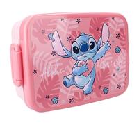Vadobag STITCH Fiambrera de plástico porta snacks con tapa - dimensiones 16x13x5cm DISNEY Original Lilo y Stitch