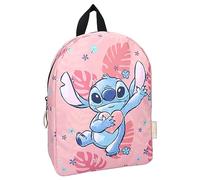 Mochila STITCH Style Icons de Disney Lilo & Stitch - Mochila para niños | Escuela | Guardería - Color Rosa - Dimensiones 31 x 23 x 9 cm