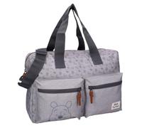 Vadobag Winnie the Pooh - Bolso cambiador grande para bebé | con cambiador | 28 x 40 x 16 cm | Color gris