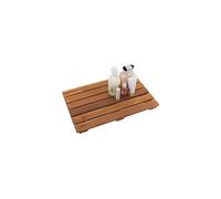 VaeFae Teak Shower Mat, Non-Slip Bath Mat, Luxury Spa Mat, Wooden Mat for Bathtub, 50.8 x 33 cm