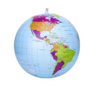 VAEIORP 1 Pcs Globos inflables bolas de globo mundial de PVC globo del mundo bálsamos de playa de tierra para la playa la escuela(16 pulgadas antes de inflarse 12 pulgadas después de inflarse)