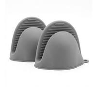 VAEIORP 2 pcs Guantes de Silicona y Manoplas para Horno - Resistentes al Calor hasta 230 °C - Antideslizantes, Impermeables, Aptos para Alimentos - Hornear Asar con Protección para Rejilla