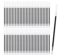 VAEIORP 60 pcs Recambio de bolígrafo neutro recambio de plástico adecuado para estudiantes profesores hombres y mujeres