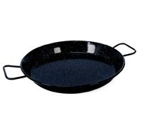 Vaello Campos Vaello La Valenciana-Paellera de Acero esmaltado, 28 cm, Negro, 28 Centimeters cm