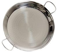 Vaello La Valenciana Paellera de Acero Inoxidable para San Valentín, 60 cm, Plateado