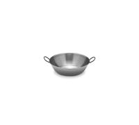 VAELLO La Valenciana Sartén Honda de Acero Pulido, 36 cm, Negro