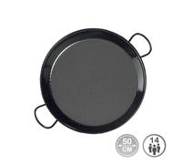 La Valenciana 10 cm Paella de Acero esmaltado, Black_Parent, Negro, 50 cm
