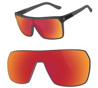 Vaep Lentes de repuesto polarizadas para gafas de sol Spy Optic Flynn, Brick Red