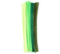 Vaessen Creative 1601-006 Limpiadores de tuberías para Manualidades, Fibra sintética, Verde, 8 mm, 50
