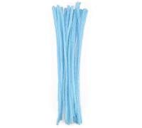 Vaessen Creative 1601-409 25 limpiadores de tuberías para Manualidades, Fibra sintética, Azul Claro, 30 x 0.6 x 0.5 cm