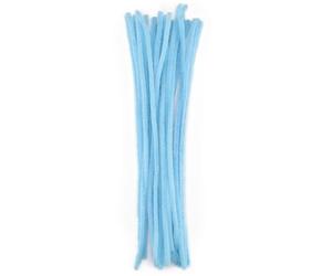 Vaessen Creative 1601-409 25 limpiadores de tuberías para Manualidades, Fibra sintética, Azul Claro, 30 x 0.6 x 0.5 cm