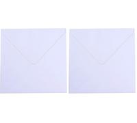 Vaessen Creative 200112-1201 Sobres Para Tarjetas, Cuadrado Grande, Blanco, Set De 5, Tarjetas A Juego Disponibles, Blanco (Paquete de 2)