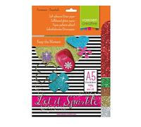 Vaessen Creative 2111-104 - Gama 4 de Papel A5 con Purpurina Adhesivo