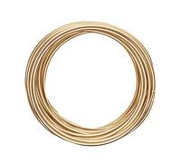 Vaessen Creative Alambre de Aluminio para Manualidades 10 m x 4 mm Light Gold (Dorado) - Alambre Flexible Metálico para Bisutería y Arreglos Florales