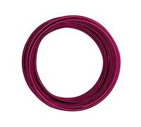 Vaessen Creative Alambre de Aluminio para Manualidades 10 m x 4 mm Strong Pink (Rosa) - Alambre Flexible Metálico para Bisutería y Arreglos Florales