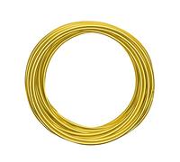 Vaessen Creative Alambre de Aluminio para Manualidades 10 m x 4 mm Sunny Yellow (Amarillo) - Alambre Flexible Metálico para Bisutería y Arreglos Florales