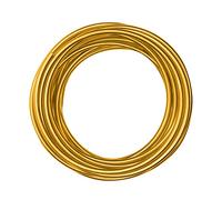 Vaessen Creative Alambre de Aluminio para Manualidades 10 m x 5 mm Gold (Dorado) - Alambre Flexible Metálico para Bisutería y Arreglos Florales