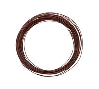 Vaessen Creative Alambre de Aluminio para Manualidades 15 m x 0,8 mm Brown (Marrón) - Alambre Flexible Metálico para Bisutería y Arreglos Florales