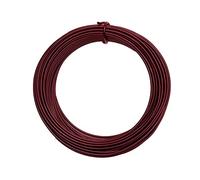 Vaessen Creative Alambre de Aluminio para Manualidades 26 m x 3 mm Oxblood (Rojo) - Alambre Flexible Metálico para Bisutería y Arreglos Florales