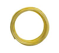 Vaessen Creative Alambre de Aluminio para Manualidades 26 m x 3 mm Sunny Yellow (Amarillo) - Alambre Flexible Metálico para Bisutería y Arreglos Florales