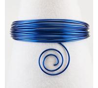 Vaessen Creative Alambre de Aluminio para Manualidades 37 m x 2,5 mm Royal Blue (Azul) - Alambre Flexible Metálico para Bisutería y Arreglos Florales
