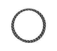 Vaessen Creative Alambre de Aluminio para Manualidades Diamond Cut 5 m x 2 mm Black (Negro) - Alambre Flexible Metálico para Bisutería, Arreglos Florales y Manualidades