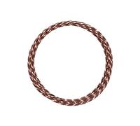 Vaessen Creative Alambre de Aluminio para Manualidades Diamond Cut 5 m x 2 mm Chocolate Brown Mat (Marrón) - Alambre Flexible Metálico para Bisutería, Arreglos Florales y Manualidades