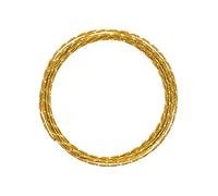 Vaessen Creative Alambre de Aluminio para Manualidades Diamond Cut 5 m x 2 mm Gold (Dorado) - Alambre Flexible Metálico para Bisutería, Arreglos Florales y Manualidades