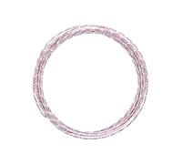 Vaessen Creative Alambre de Aluminio para Manualidades Diamond Cut 5 m x 2 mm Rose (Rosa) - Alambre Flexible Metálico para Bisutería, Arreglos Florales y Manualidades