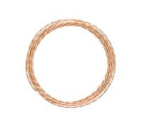 Vaessen Creative Alambre de Aluminio para Manualidades Diamond Cut 5 m x 2 mm Saffron Orange (Naranja) - Alambre Flexible Metálico para Bisutería, Arreglos Florales y Manualidades
