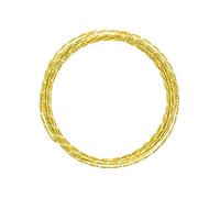 Vaessen Creative Alambre de Aluminio para Manualidades Diamond Cut 5 m x 2 mm Sunny Yellow (Amarillo) - Alambre Flexible Metálico para Bisutería, Arreglos Florales y Manualidades