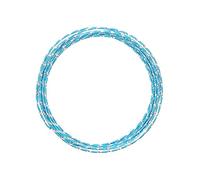 Vaessen Creative Alambre de Aluminio para Manualidades Diamond Cut 5 m x 2 mm Turquoise (Azul) - Alambre Flexible Metálico para Bisutería, Arreglos Florales y Manualidades