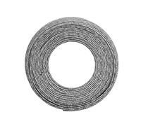 Vaessen Creative Alambre de Aluminio para Manualidades Martillado 60 m x 2 mm Anthracite (Gris) - Alambre Flexible Metálico para Bisutería, Arreglos Florales y Manualidades