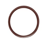 Vaessen Creative Alambre de Aluminio para Manualidades Redondo 5 m x 2 mm Chocolate Brown Mat (Marrón) - Alambre Flexible Metálico para Bisutería, Arreglos Florales y Manualidades