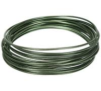 Vaessen Creative Alambre de Aluminio para Manualidades Redondo 5 m x 2 mm Dark Green (Verde) - Alambre Flexible Metálico para Bisutería, Arreglos Florales y Manualidades