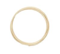 Vaessen Creative Alambre de Aluminio para Manualidades Redondo 5 m x 2 mm Light Gold (Dorado) - Alambre Flexible Metálico para Bisutería, Arreglos Florales y Manualidades