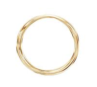 Vaessen Creative Alambre de Aluminio para Manualidades Triangular 5 m x 0,5 mm x 2,8 mm Light Gold (Dorado) - Alambre Flexible Metálico para Bisutería, Arreglos Florales y Manualidades